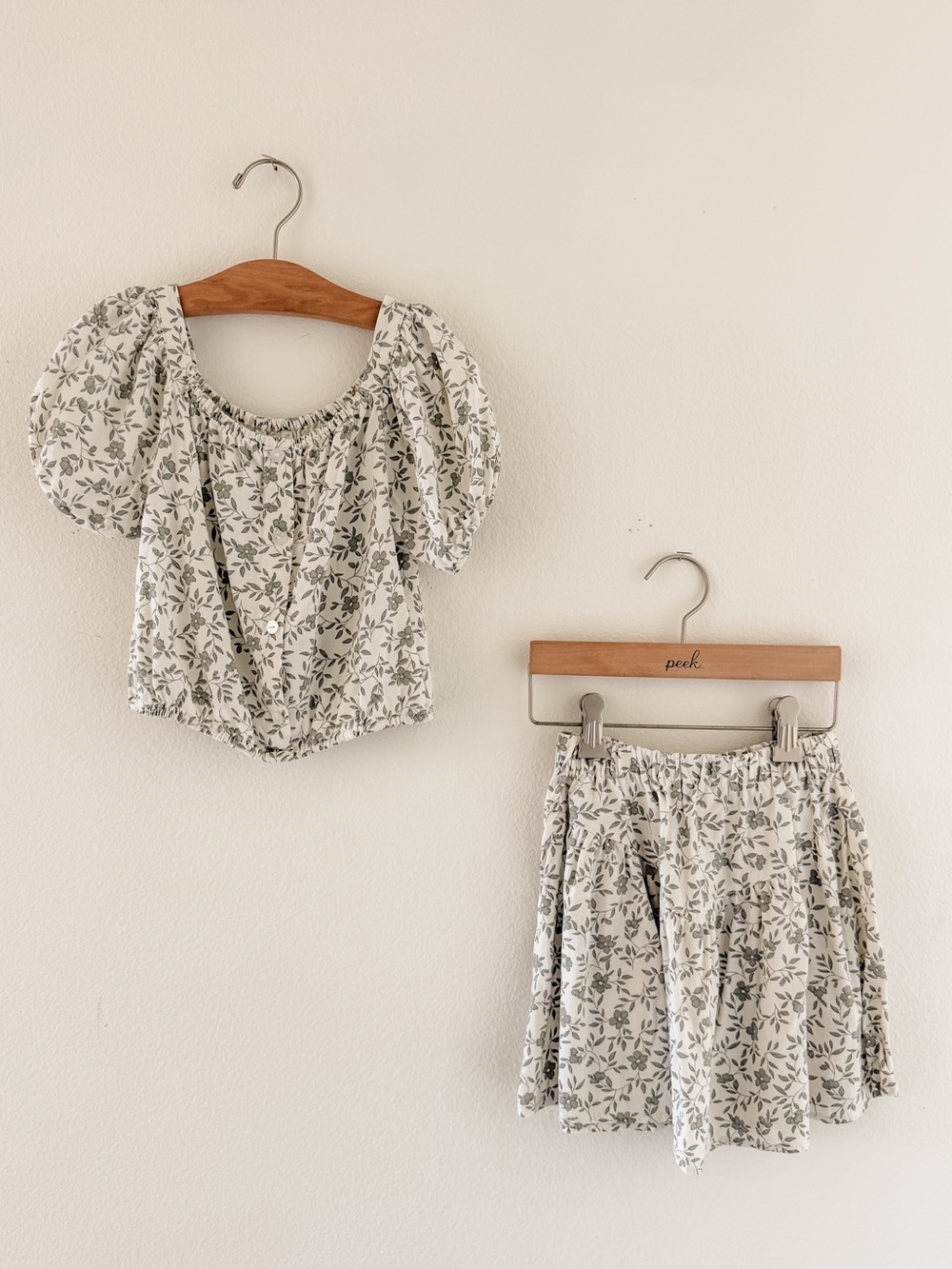 Rylee + Cru skipper top and matching sparrow skirt size 8-9 years